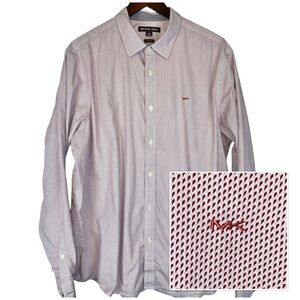 MICHAEL KORS ☆ Classic Fit Long Sleeve Button Down ☆ Red Dot